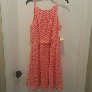 Coral Pattern Dress