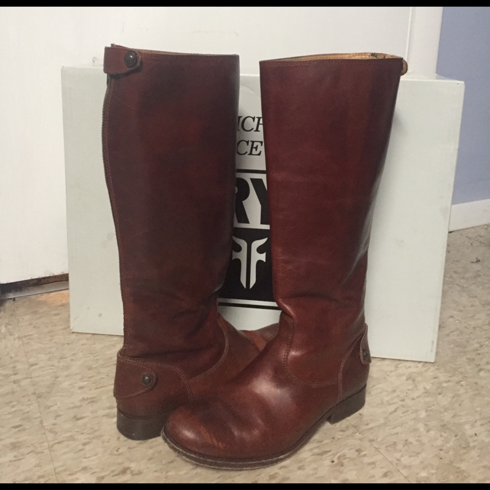 Frye Melissa button back boots