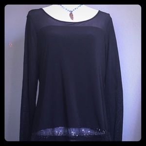 曆The Limited Sequin Mesh Top曆 曆The Limited Sequin Mesh Top曆