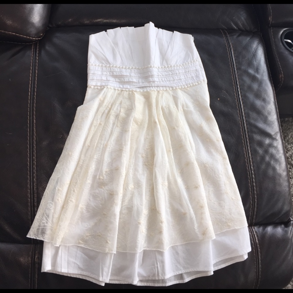 NWOT Cotton Strapless Dress