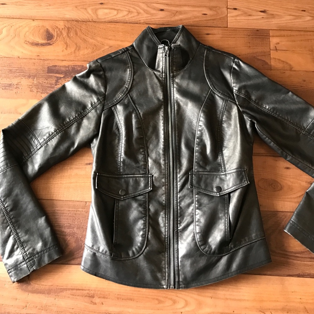 Maurice's Faux Leather Moto Jacket