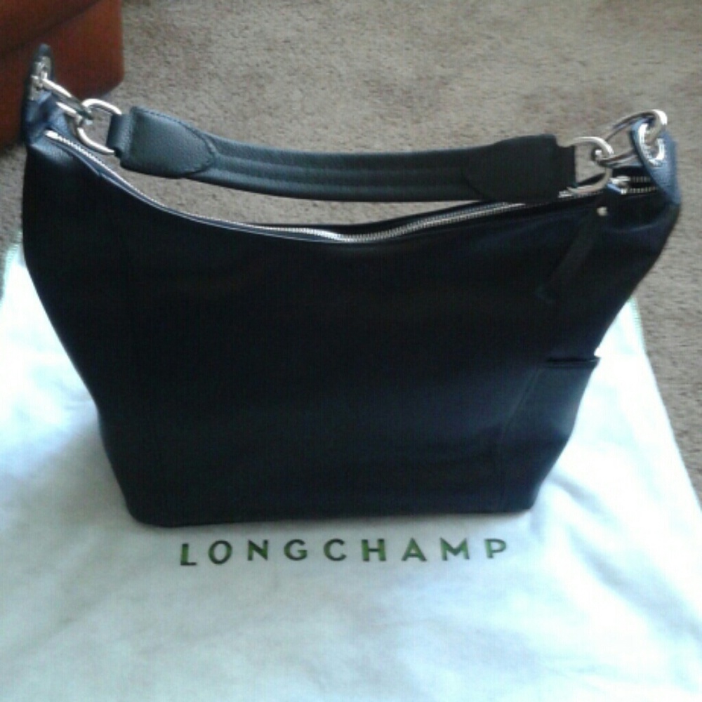 Longchamp Black Leather Purse