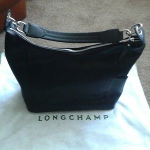 Longchamp Black Leather Purse
