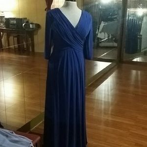 Royal Blue Grecian Goddess Style Gown Size 8