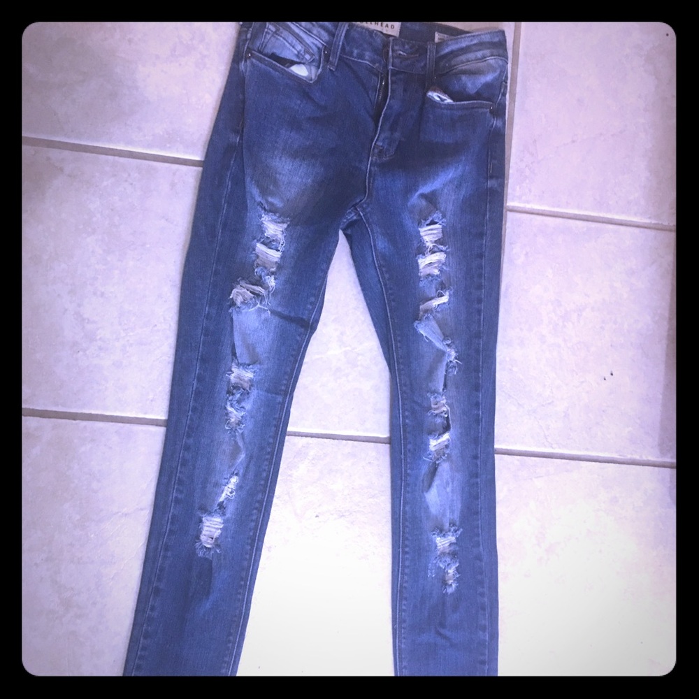 Bullhead high rise skinny jeans