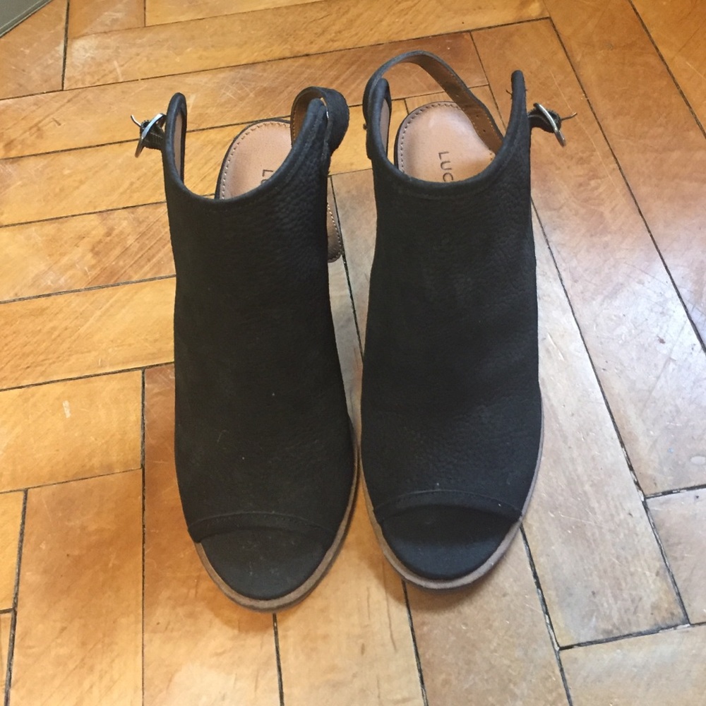 lucky brand chunky heels