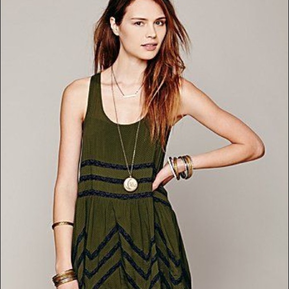 Free people lace and voile dress