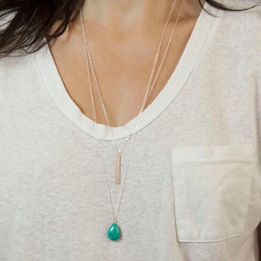 Silver Double Layer Necklace