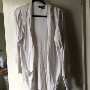 White cardigan