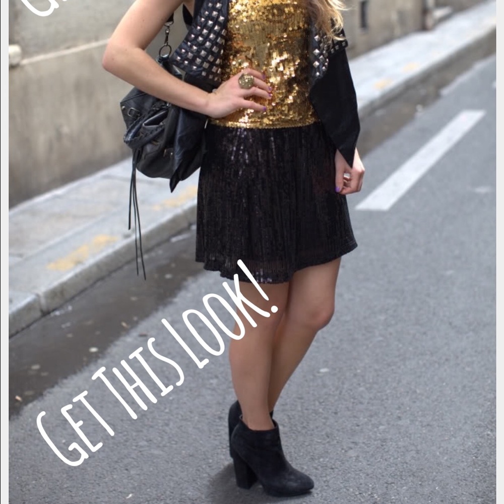 Bohemian sequin skirt