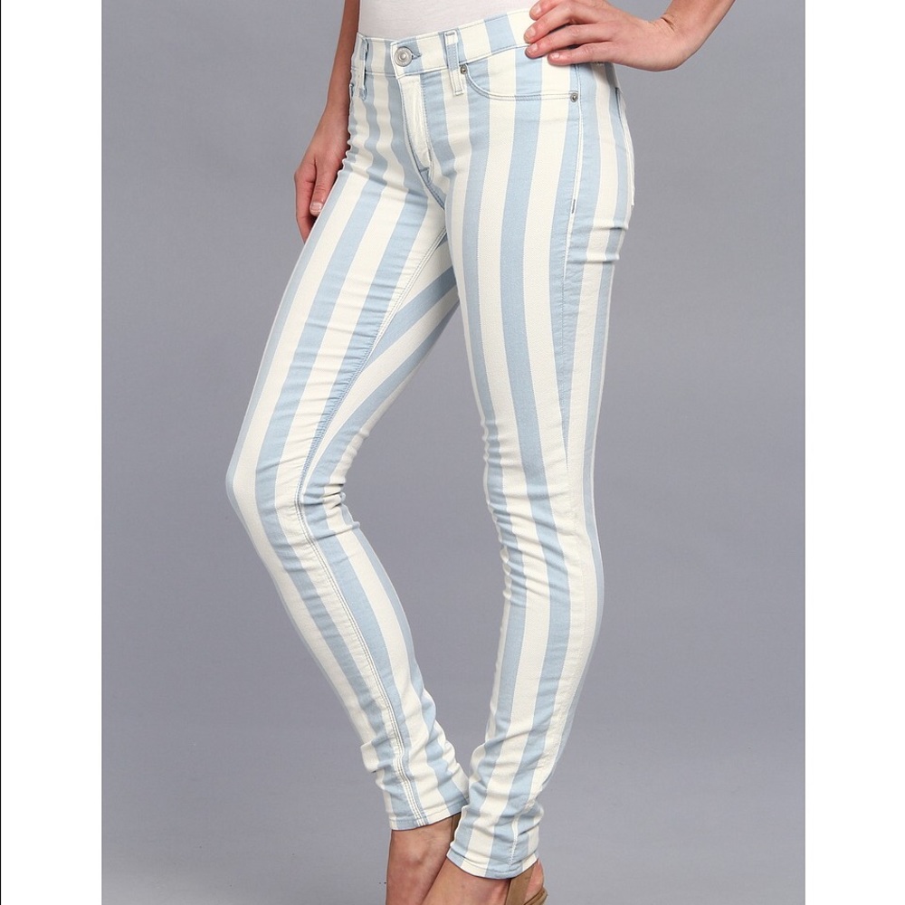 Hudson - Krista Super Skinny Stripe in Liberated.