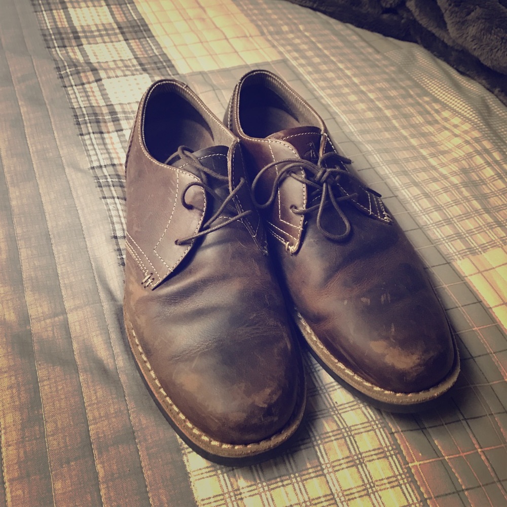 Original Penguin Waylon Derby Shoes Brown (8.5)
