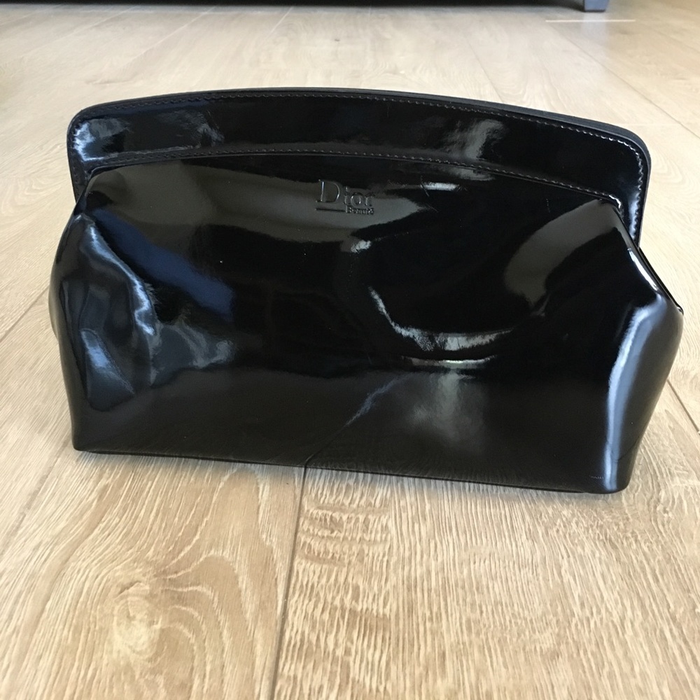 Dior Beauté travel bag with mirror.