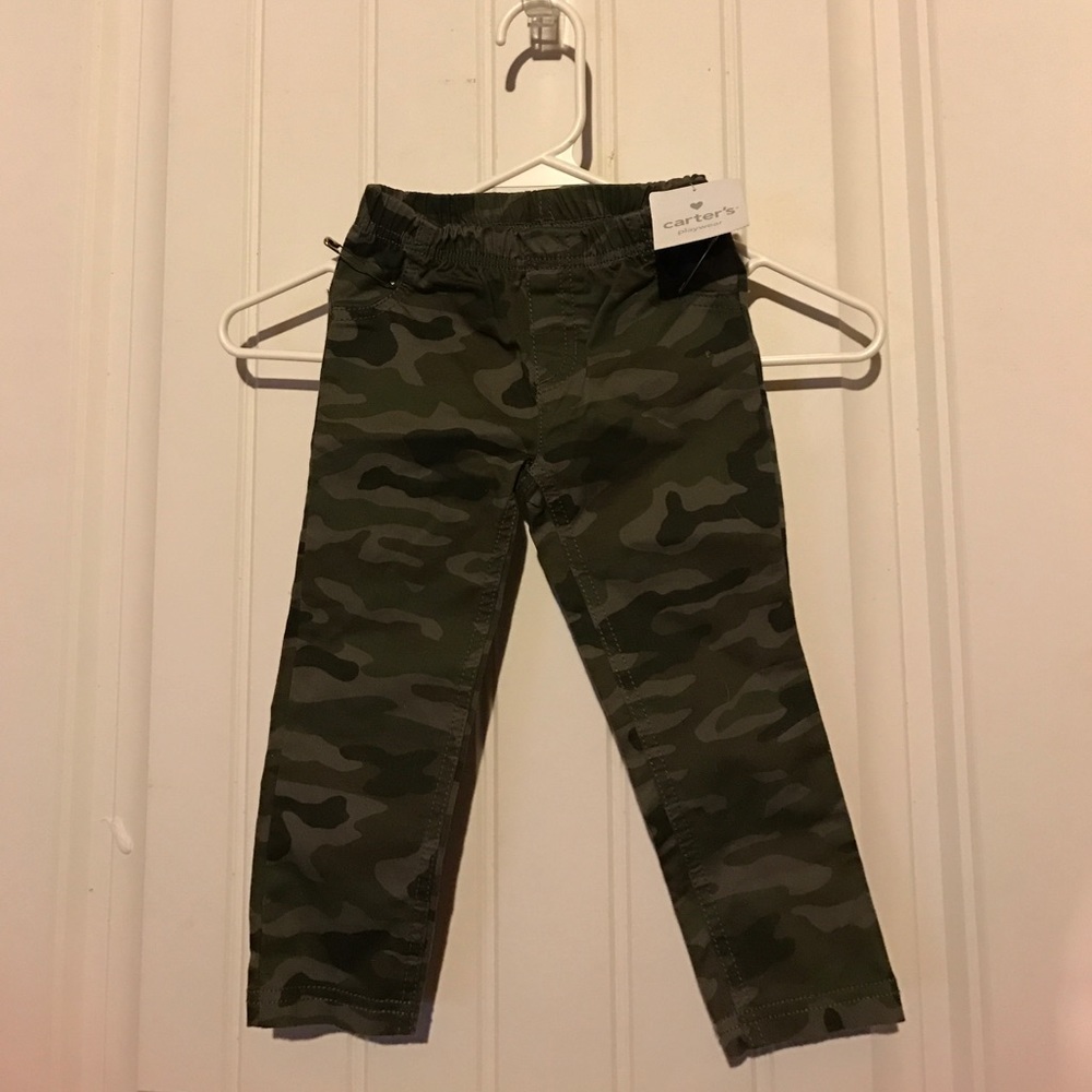 Carter's camo print pants size 2T NWT