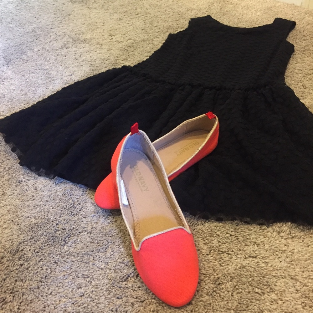 Old Navy Girls Coral Flats NEW