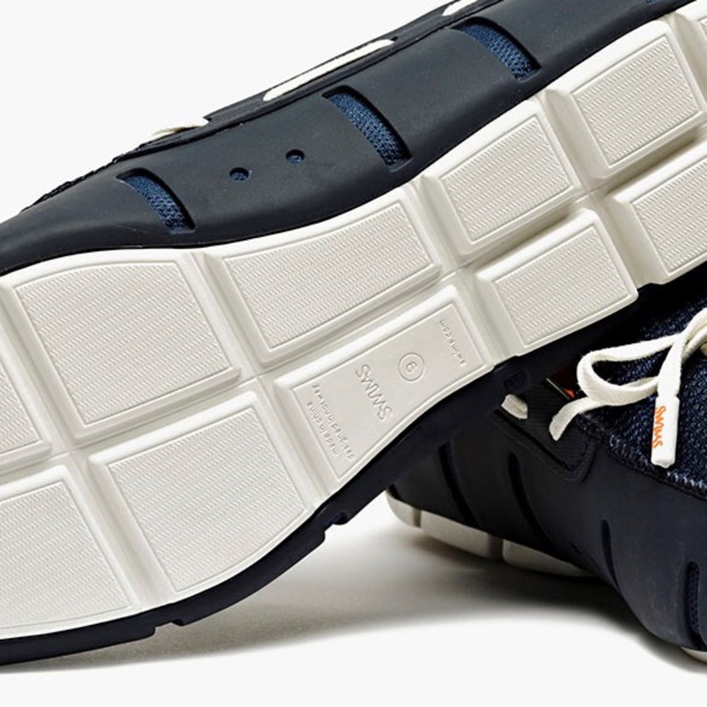 HP! NIB Swims Navy Tie Loafers Water Resistant - Picture 5 of 5