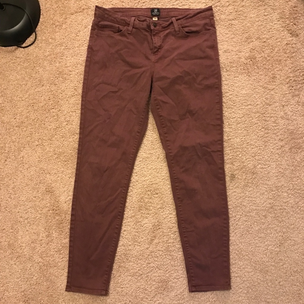 Just Black Burgandy jeans
