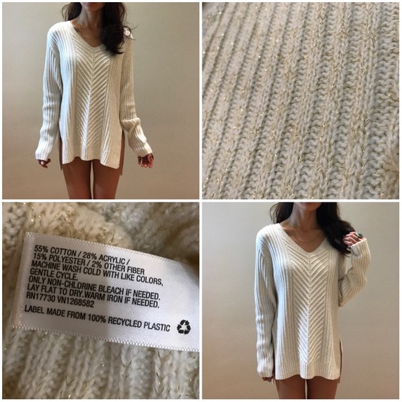 Brand new snow white loose sweater - Picture 4 of 4