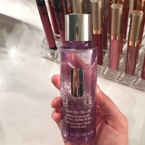 Clinique makeup remover.