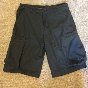 Black/Grey Cargo Shorts