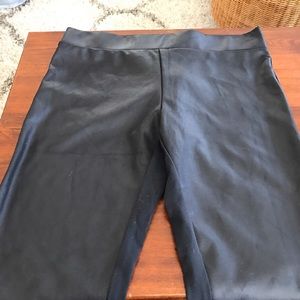 Faux leather leggings