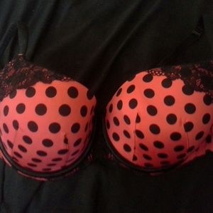 Polka Dot Push-up Bra