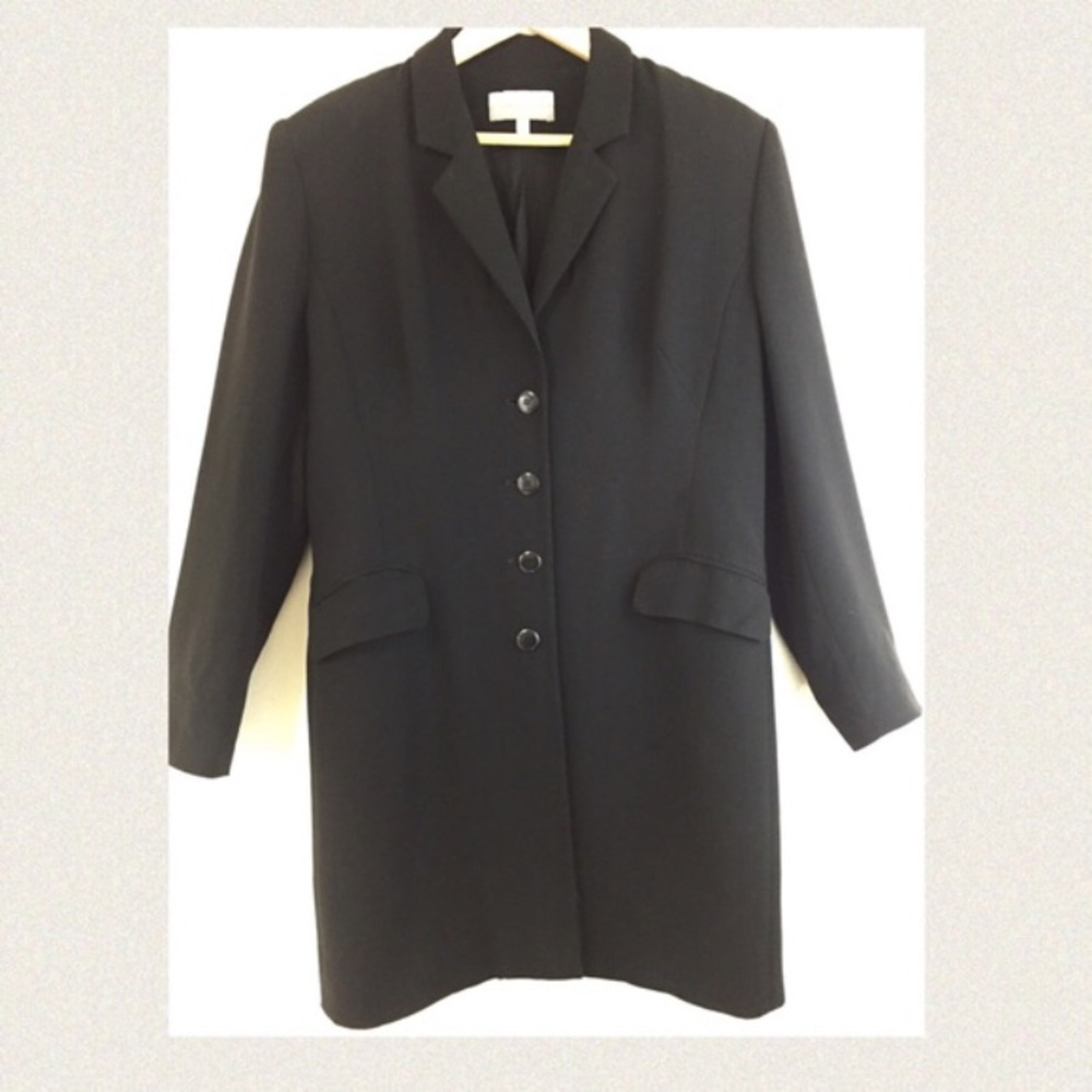 Classic Med Length Black Jacket