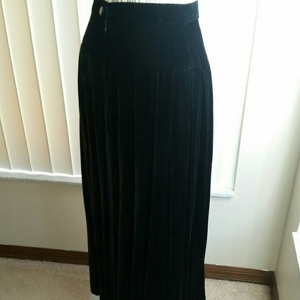 Long Velvet Skirt