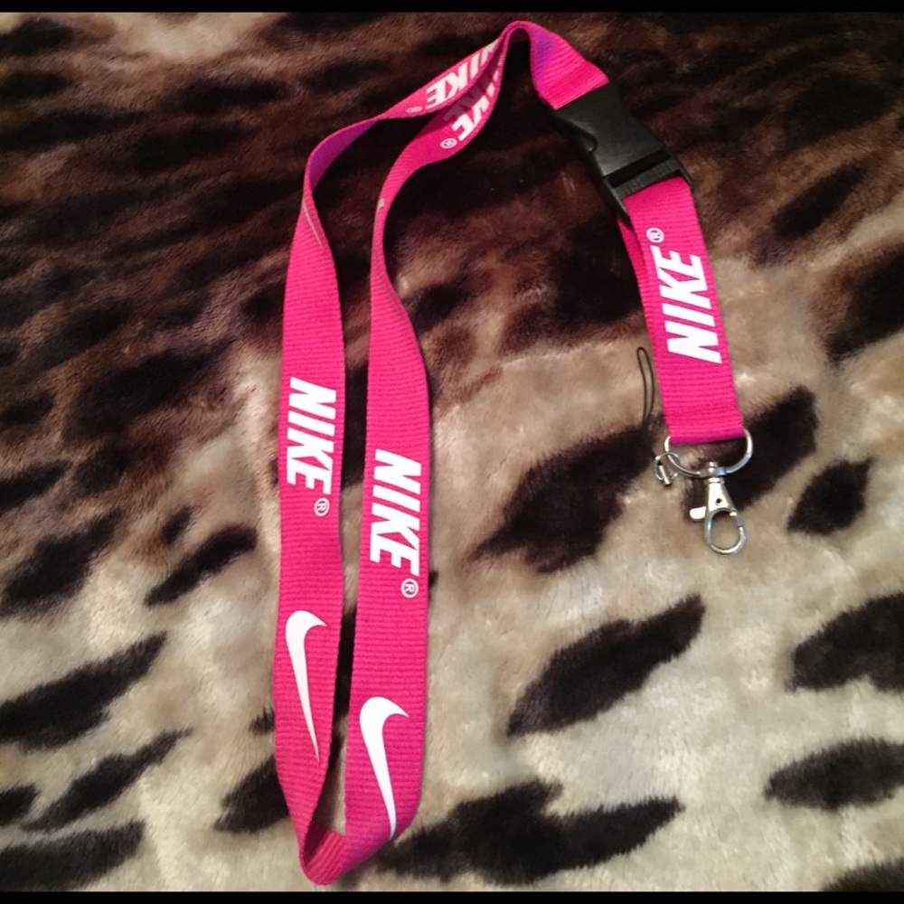 Pink Nike lanyard