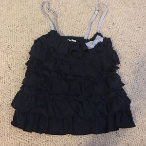 Abercrombie kids ruffled tank