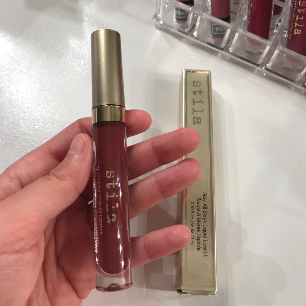Stila liquid lipstick in shade Ricco.