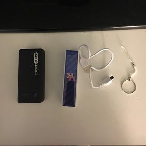 2 portable chargers