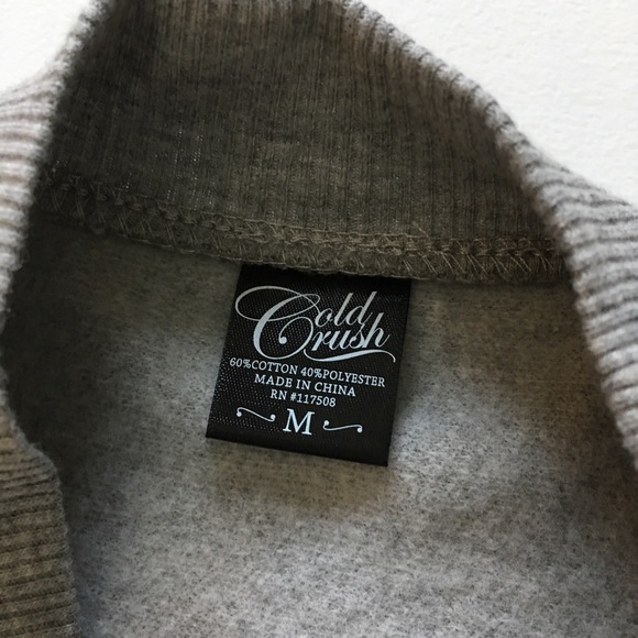 NEW PIZZA Gray Crewneck Oversized Sweatshirt - Picture 4 of 7