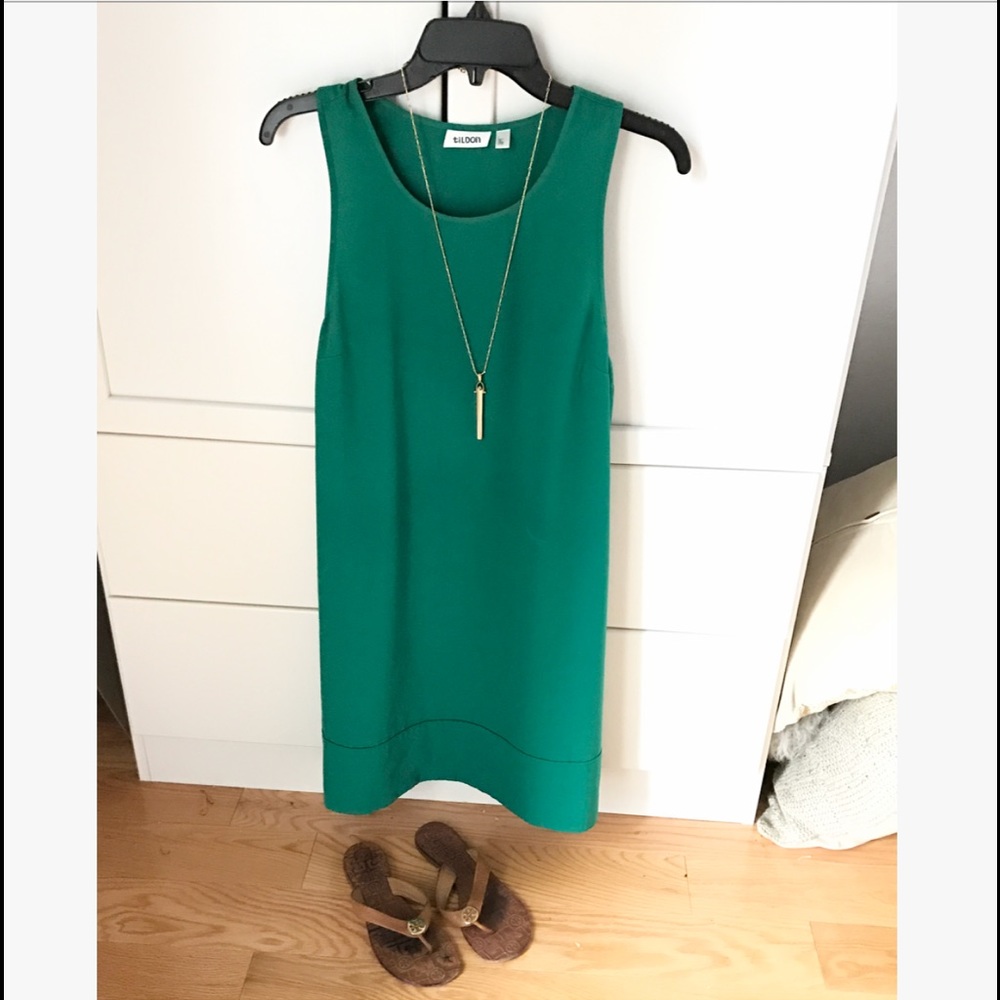 Emerald Green Sleeveless Dress - Only Worn Once!