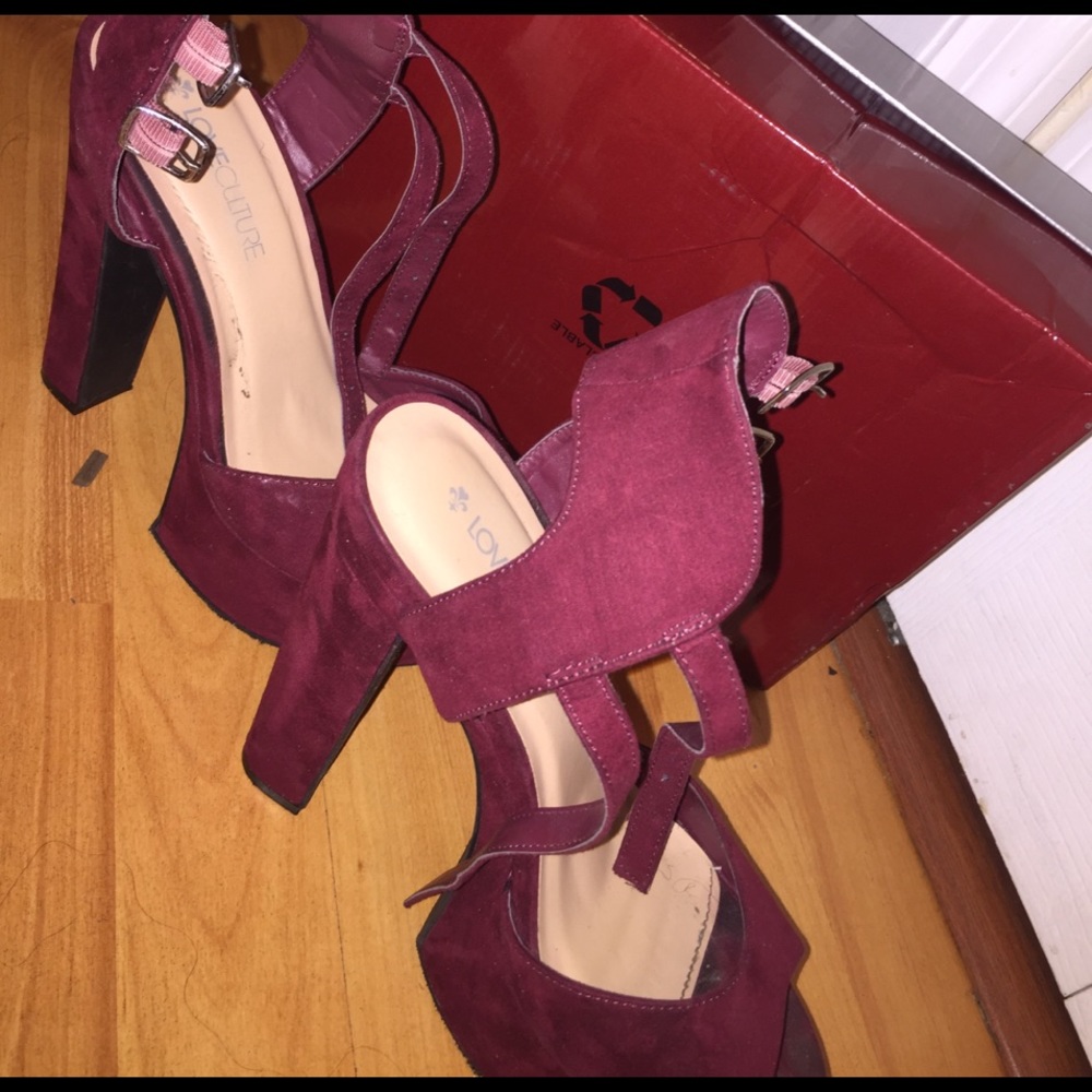 Burgundy heels