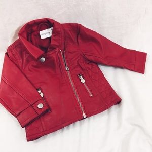 ⭐️ Red/Pink Faux Leather