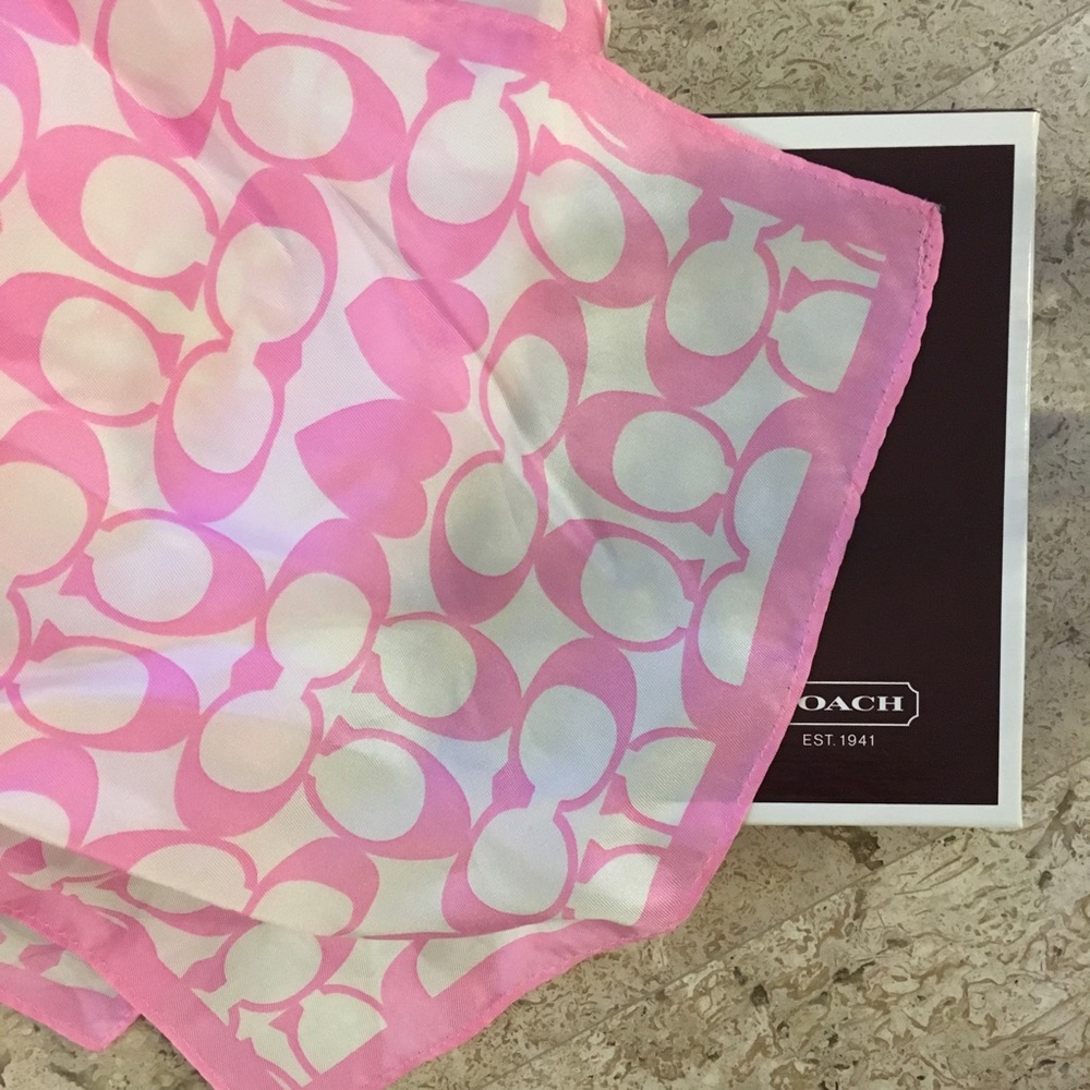 Limited-Edition Valentine's Day Coach Silk Scarf
