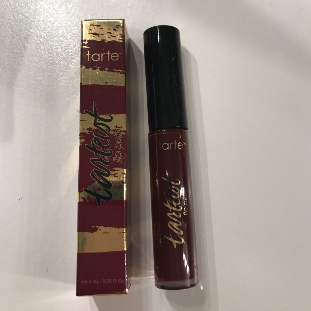 Tarte lip paint.