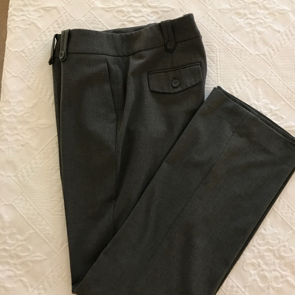 Talbots Gray Signature Boot Pants In Size 4p - image 1