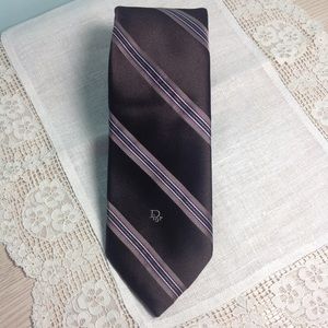 Vintage 60's Christian Dior Italian Silk Blend Tie