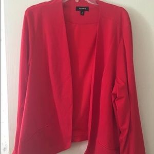 Torrid crepe open front blazer