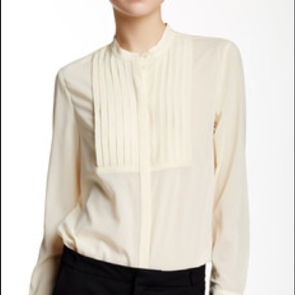 J crew tuxedo blouse