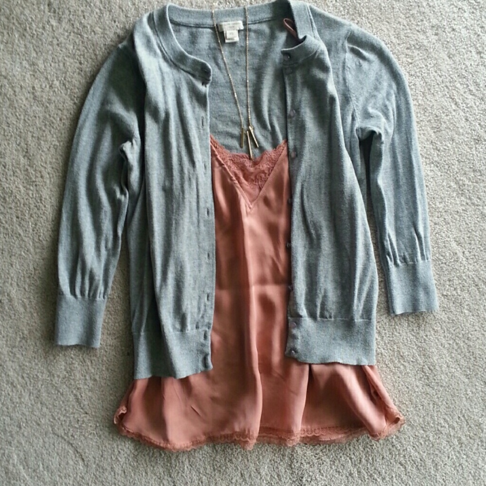 **SOLD** J. Crew The Clair Cardigan GREY