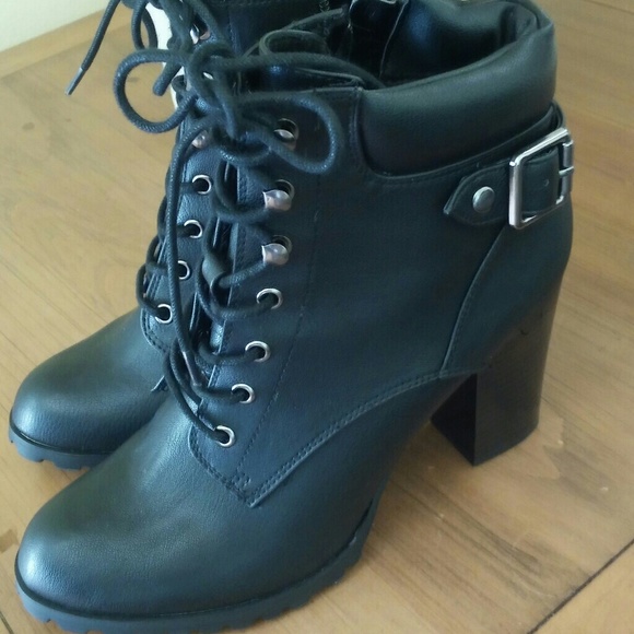 Style & Co. Shoes - 🚫SOLD🚫Black Lace-Up Booties
