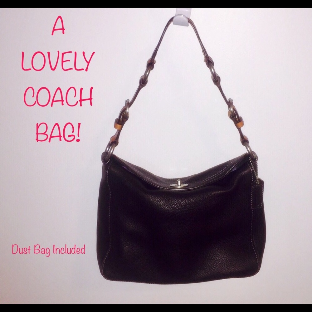 👜Coach Brown Leather Handbag Excellent Condition!
