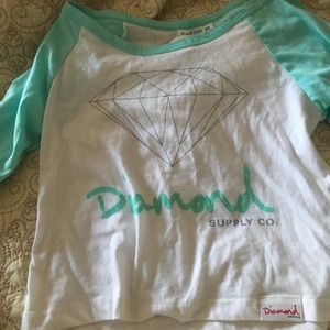 Diamond supply co cropped long sleeve