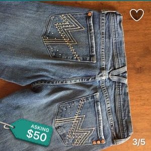 Size 28. Vintage flare denim.