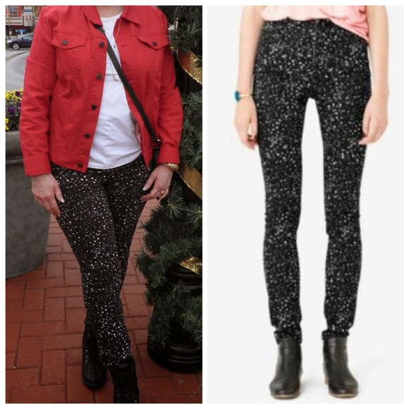kate spade Denim - Kate Spade Black Spotted Jeans