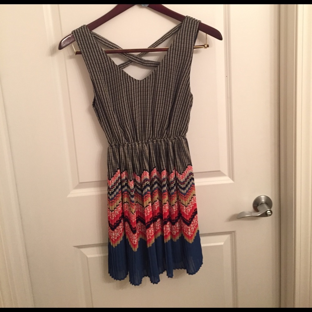 Beautiful fan pleat dress