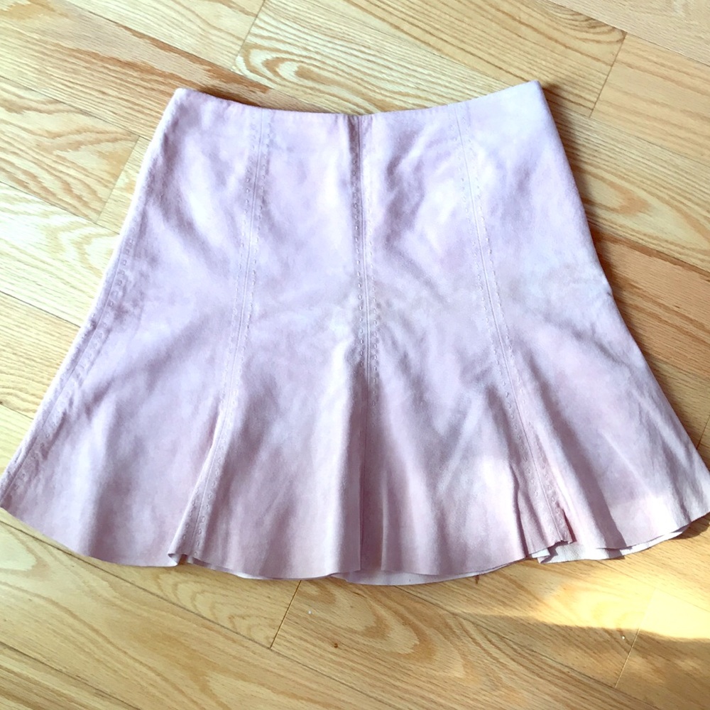 Pink Suede Skirt - Never Worn!